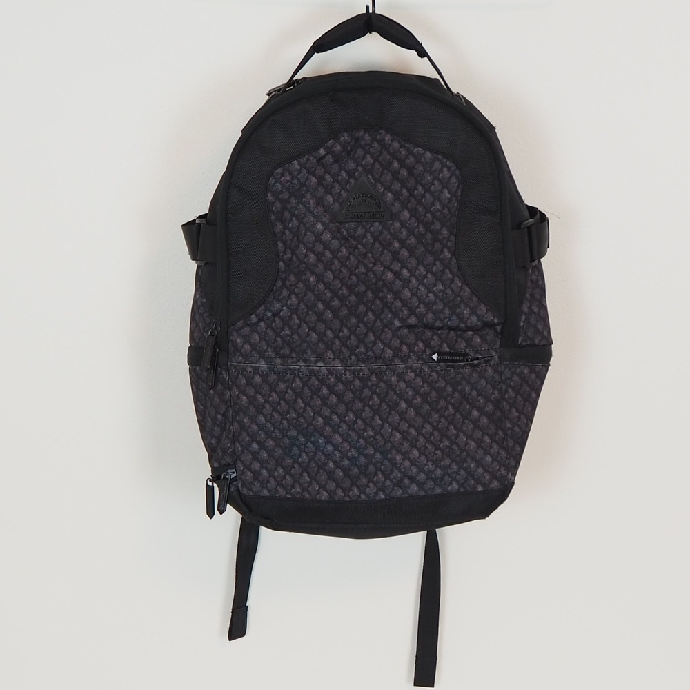 Sprayground‎ Blackout Rython Deluxe Backpack Black Scale Bookbag Bag Reptile